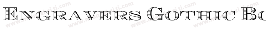 Engravers Gothic Bol字体转换
